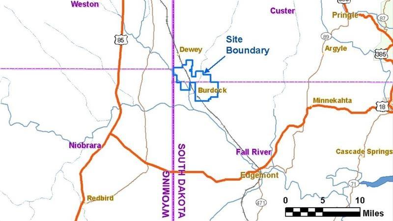 Proposed Uranium Mine Location