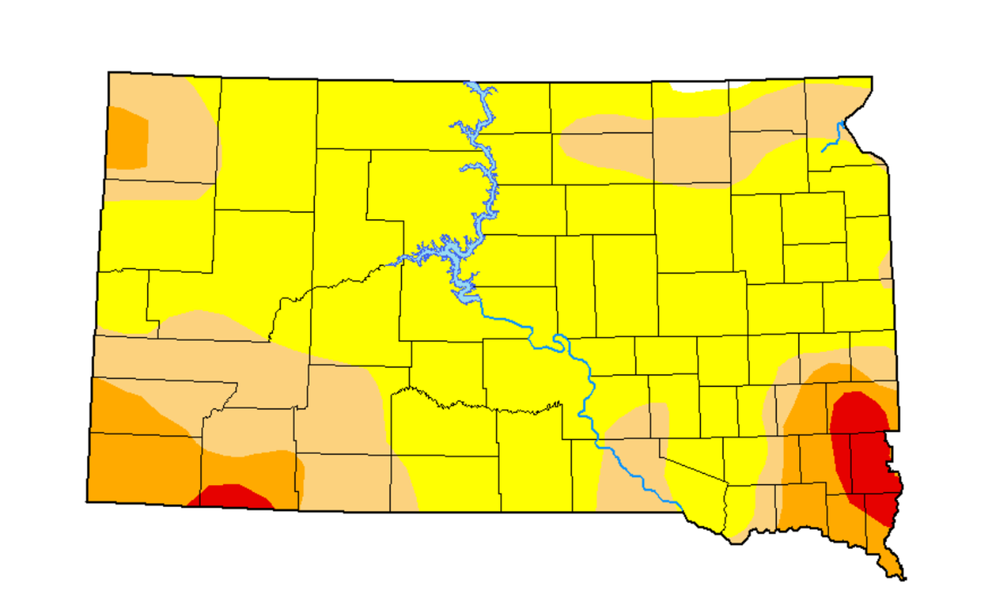 Missouri River Basin Sees Below Normal Precipitation, Moderate to ...