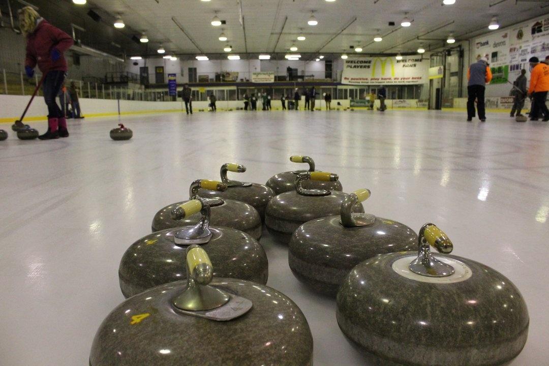 curling curlers Harve Montana ice dome annual bonspiel