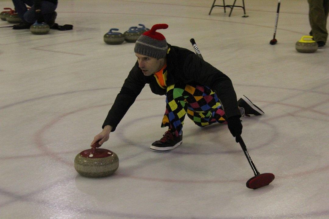 Jayme Green of Billings curling stone annual bonspiel Havre
