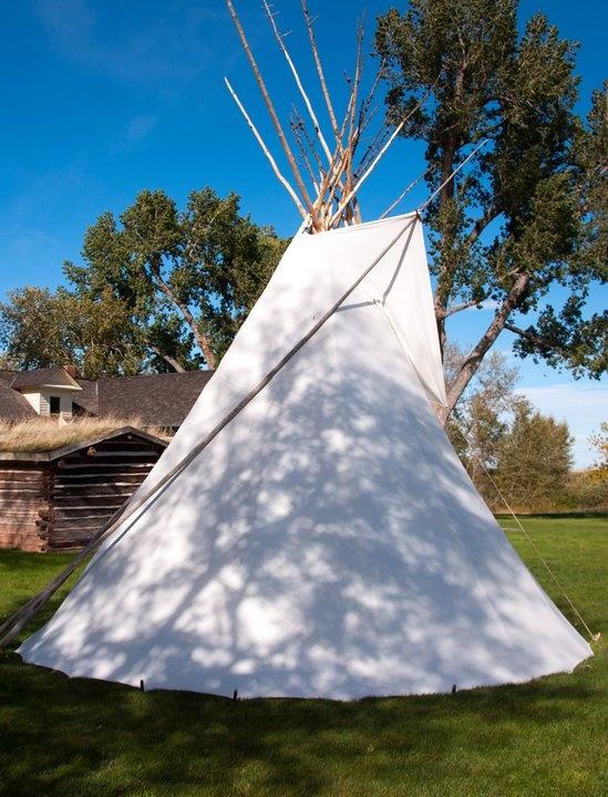 Tipi is at Cheif Plenty Coups State Park in Pryor