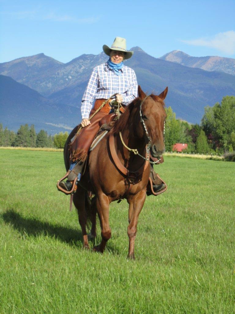 Jane Lambert and her horse Reba Russel County