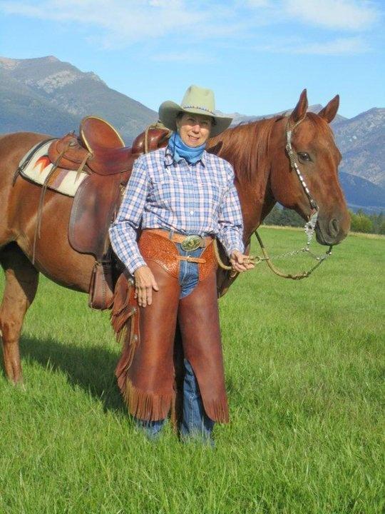 Jane Lambert and her horse Reba Russel County