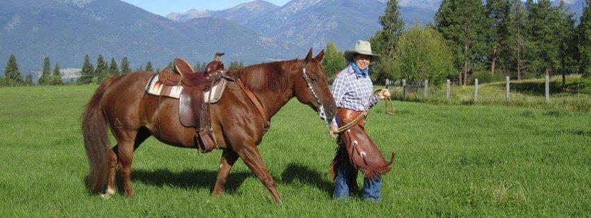 Jane Lambert and her horse Reba Russel County