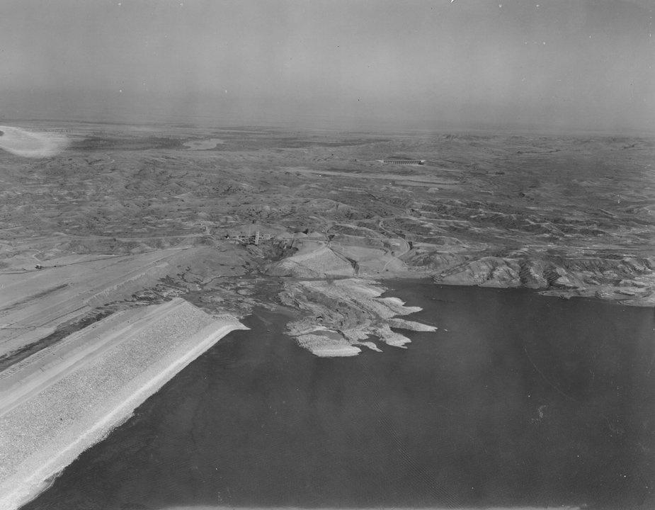 Great slide of 1938 Fort Peck Dam Montana