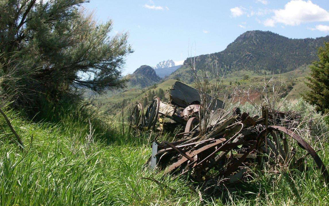 Remnants on the Slip & Slide ranch