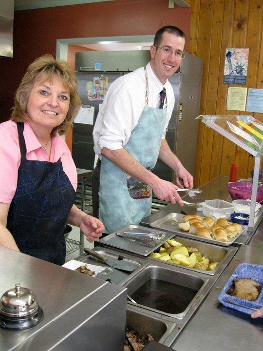 Lunch lady Salley Young Paul Wilson