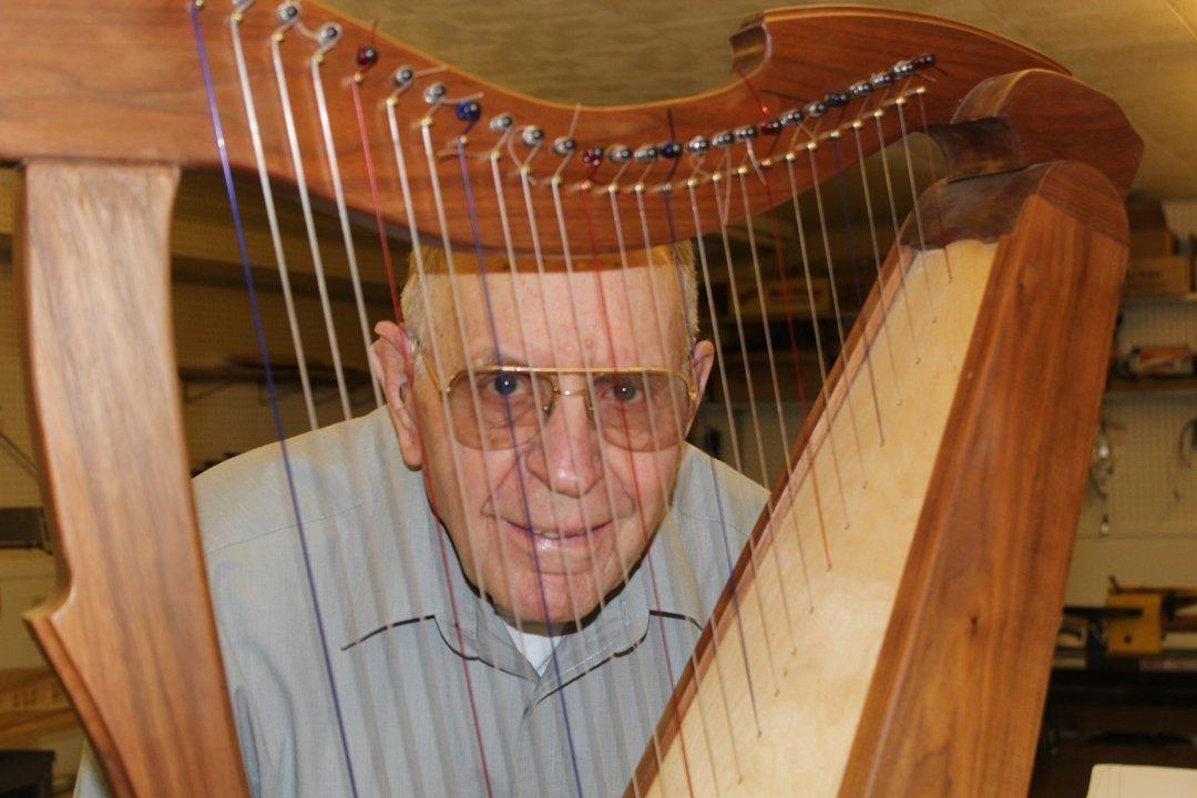 Wayne Hampton in his workshop in Fort Benton