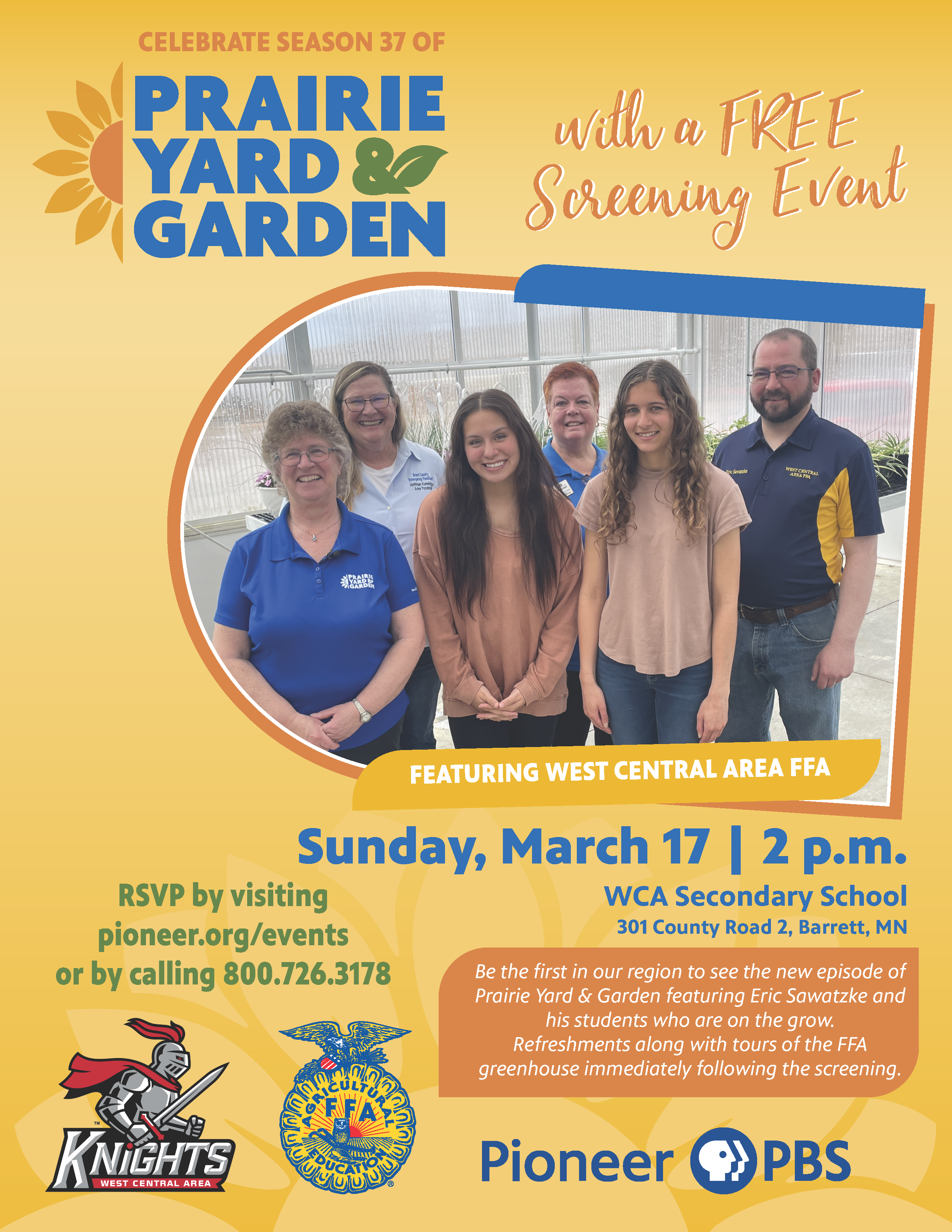 Prairie Yard & Garden Screening Event featuring West Central Area FFA in Barrett