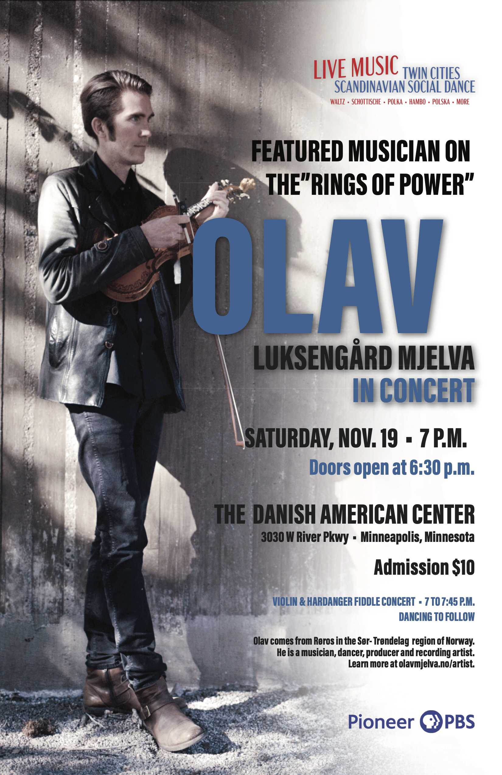 Norwegian fiddler to perform special concert in Minneapolis on Nov 19