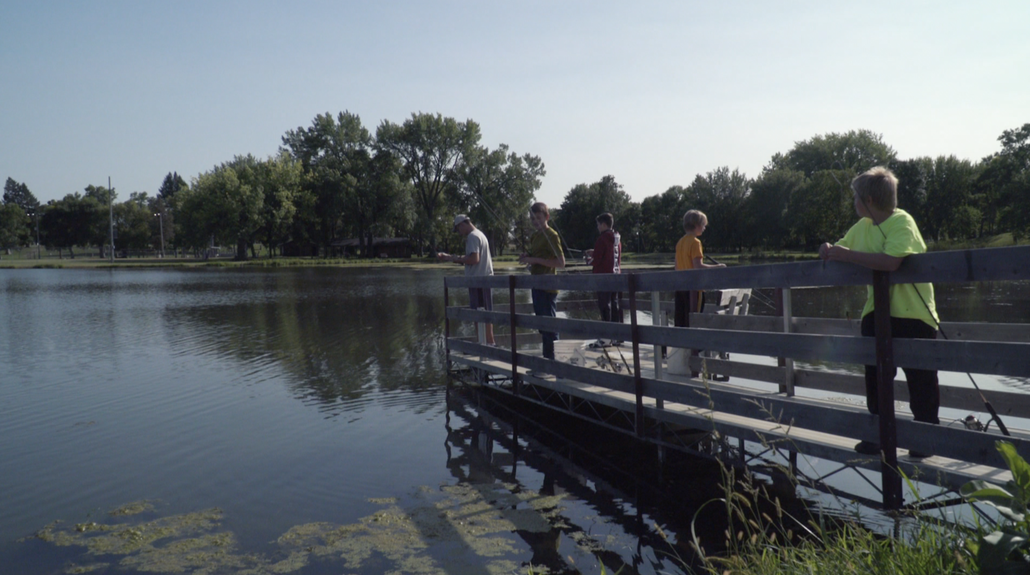 Photo of kids at Sylvan Lake.