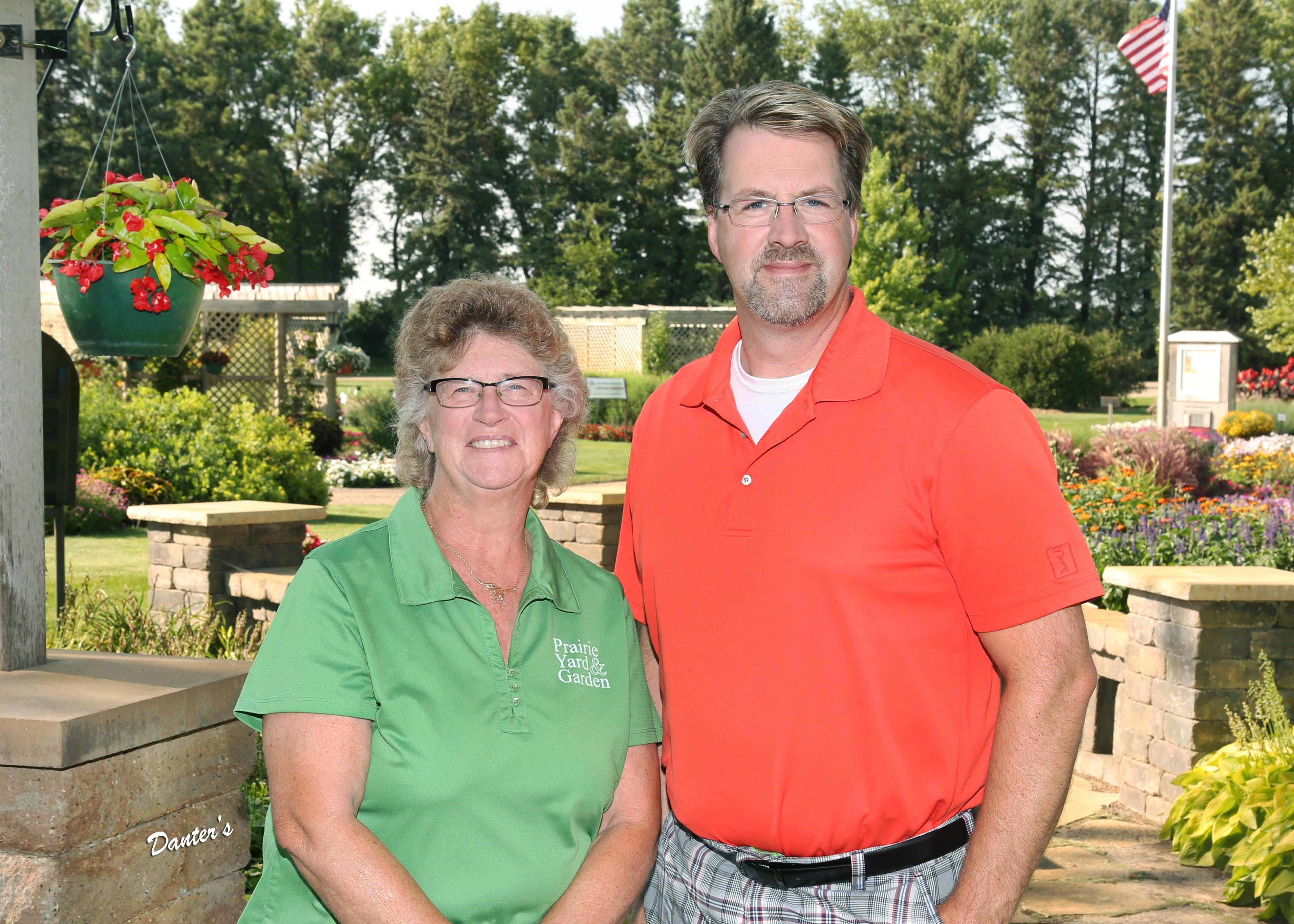 Prairie Yard & Garden host Mary Holm and Mike Cihak.