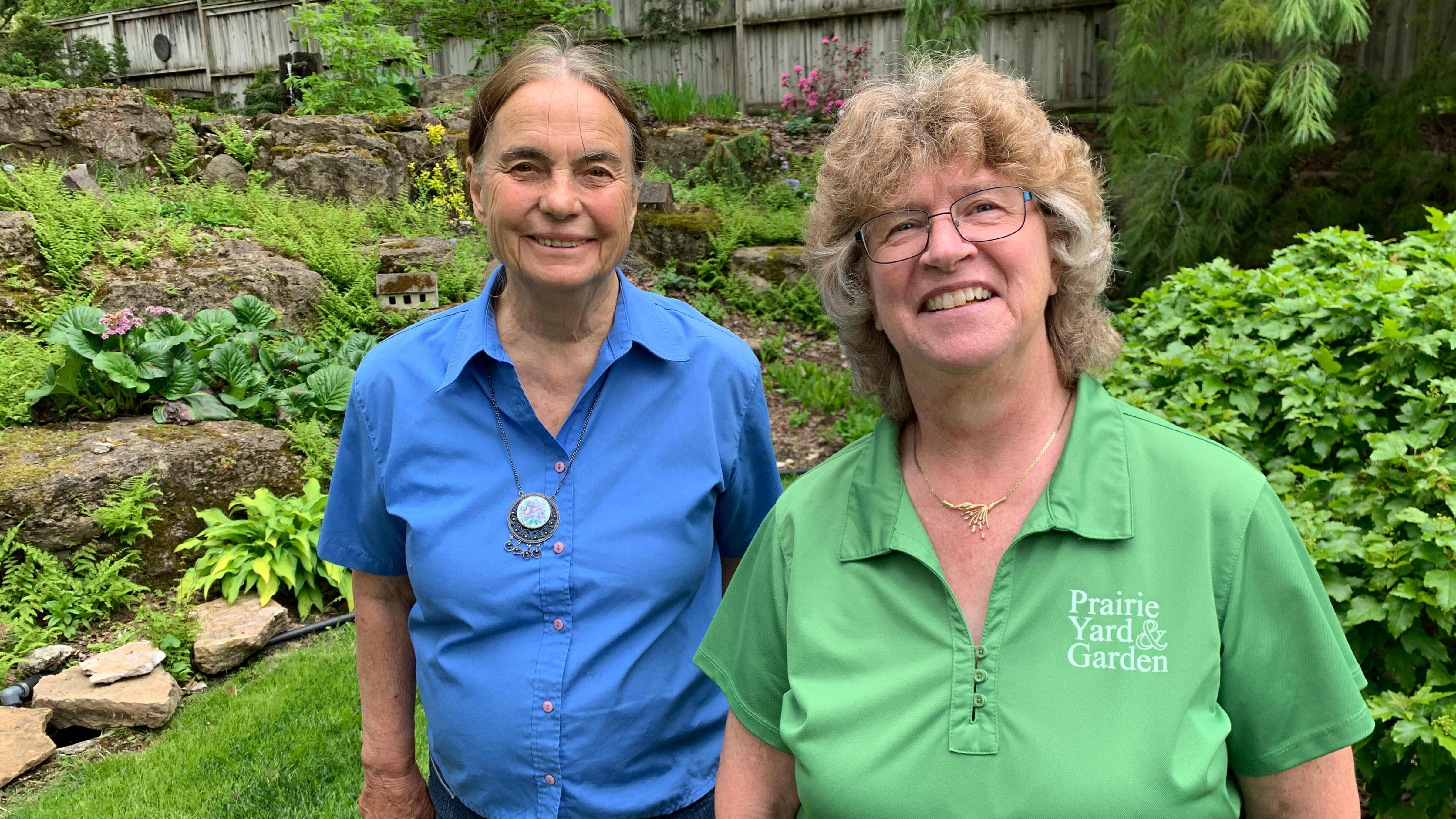 Photo of Betty Ann Addison and host Mary Holm.