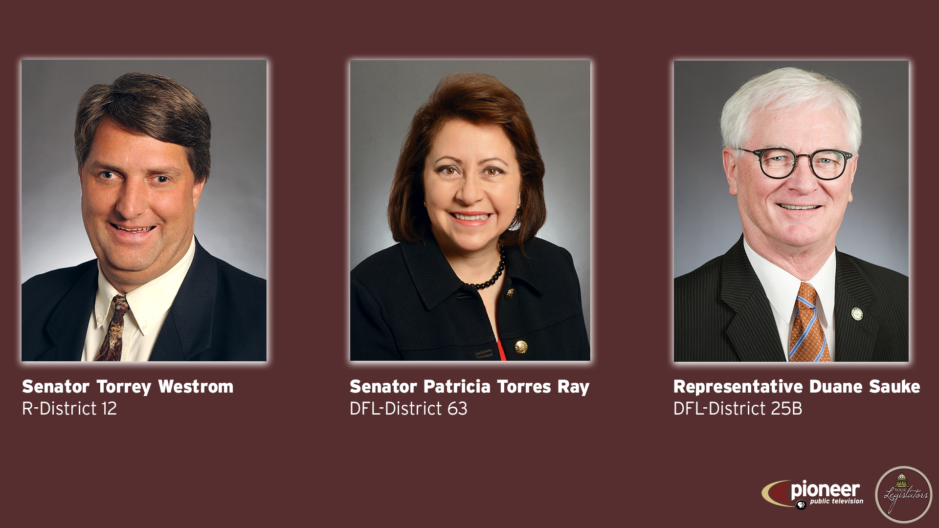 Sen. Westrom, Sen. Torres Ray and Rep. Sauke