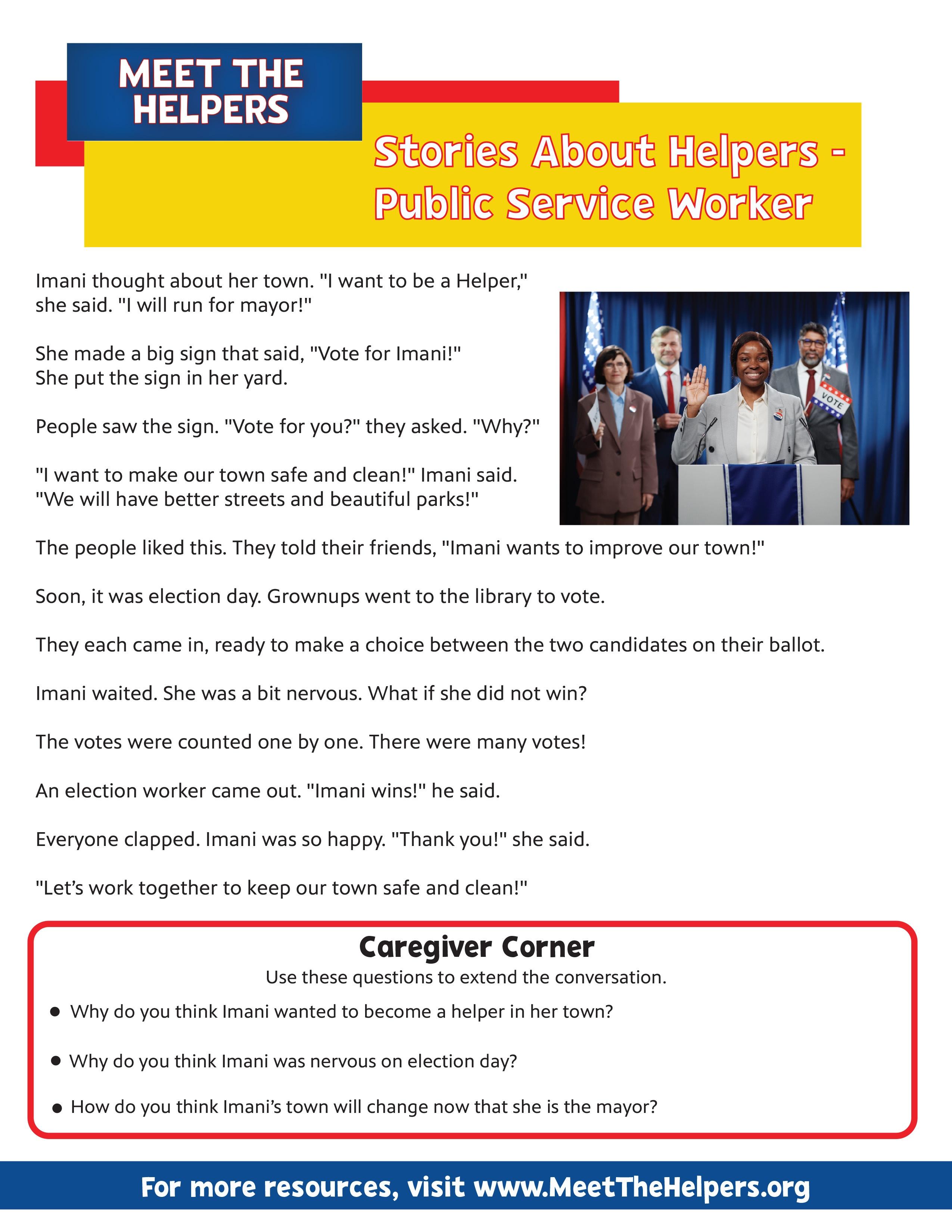 Public Service Worker Fiction Story