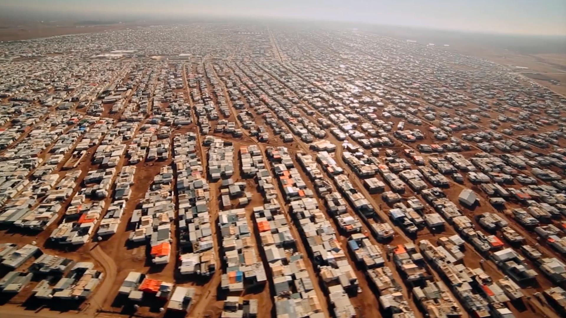 Za'atari Refugee Camp, Jordan is home to 80,000 refugees from Syria's civil war. Follow the water to see the role drought can play in war, and in politics around the world.