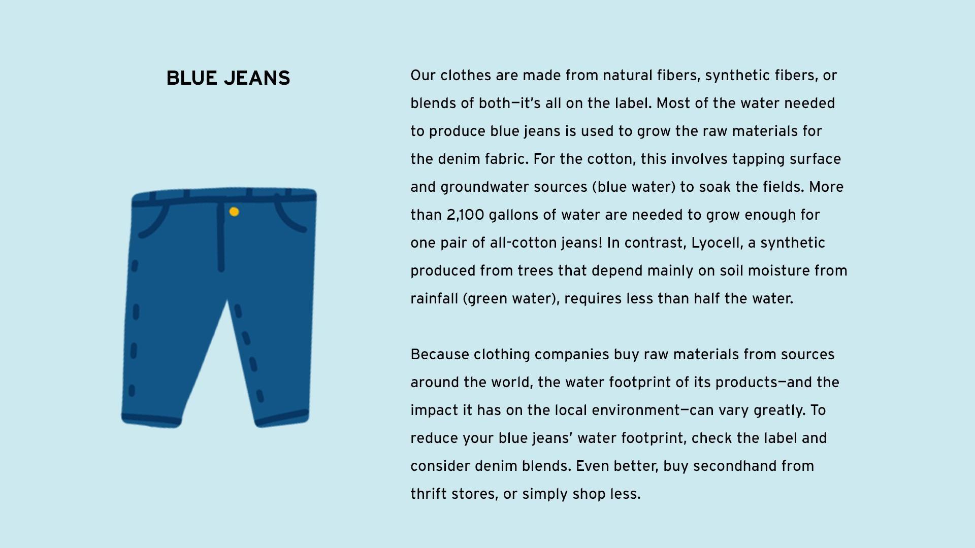 The Water Footprint of the Blue Jean