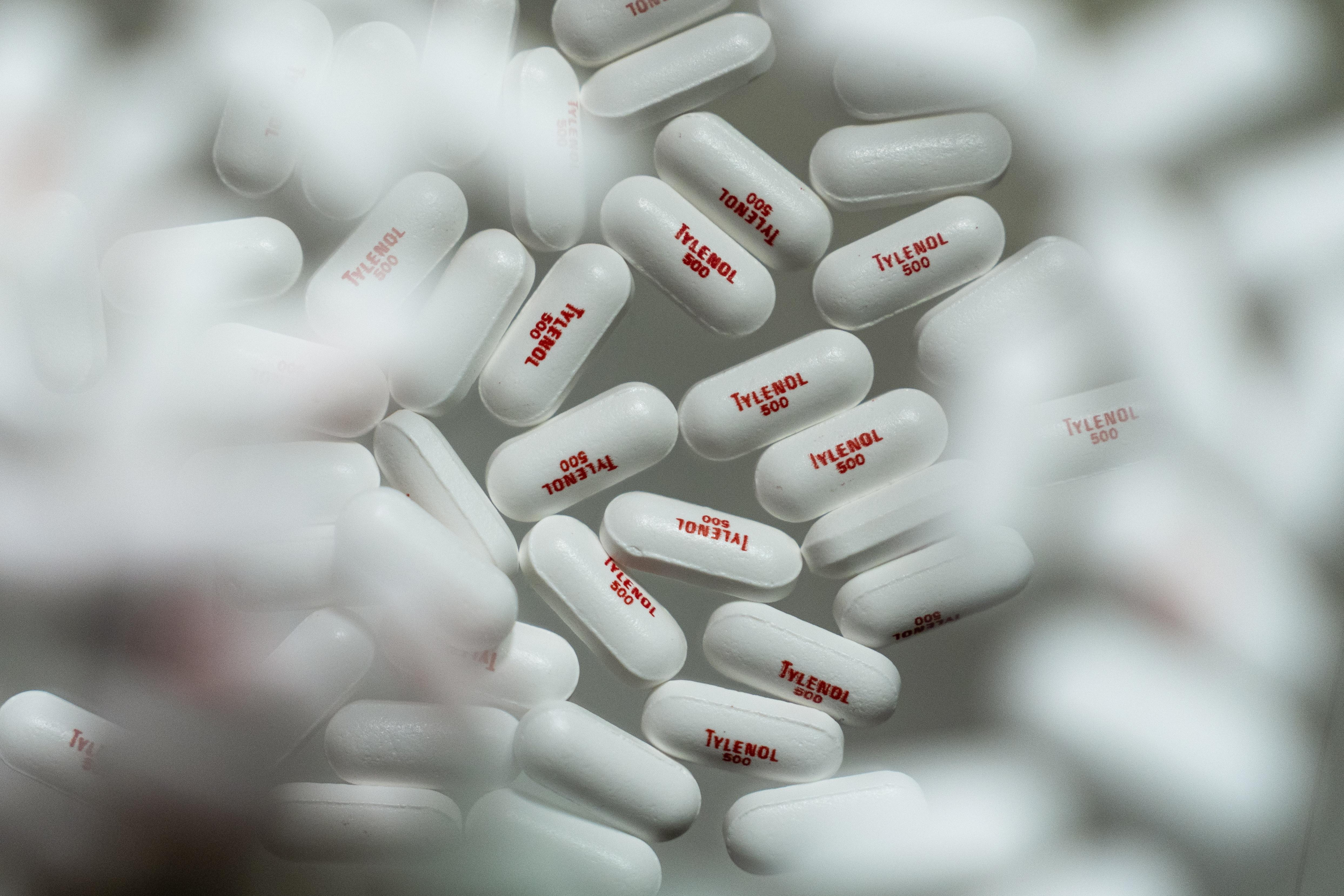 Tylenol pain-relief pills are shown in La Habra, Calif., Tuesday, Sept. 23, 2025. 