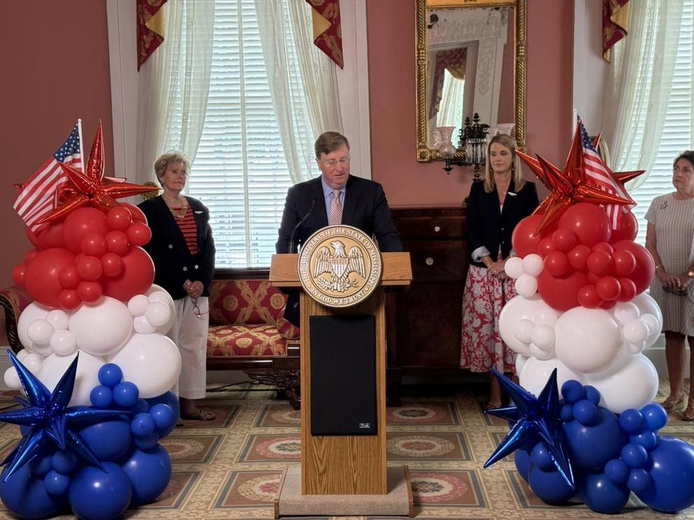 Miss Reeves Gov. Tate Reeves launches Mississippi's America250 Commission