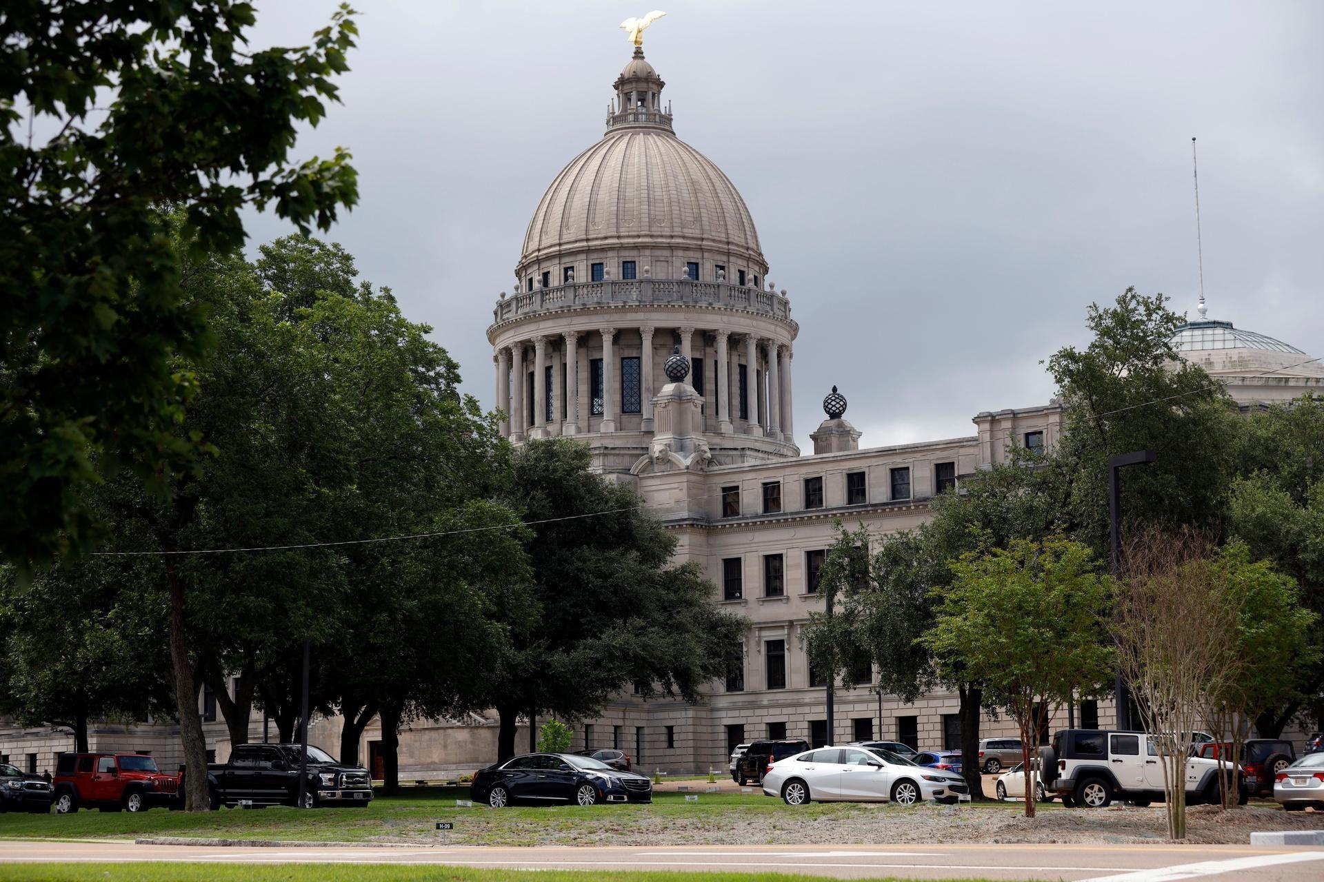 The Mississippi state capitol building is seen in Jackson, Miss.