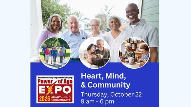 Join MPT and Baltimore County Department of Aging at the Power of Age Expo with entertainment, resources, health screenings and exhibitors, and more.