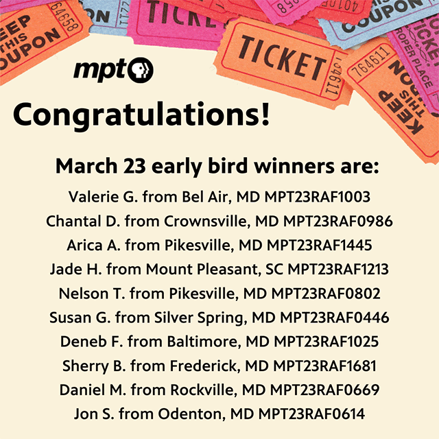 March 23 early bird winners