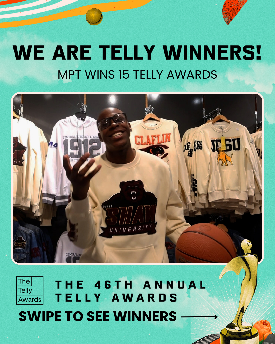 MPT has won 17 Telly Awards this year! 🏆
