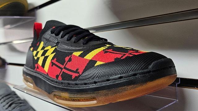 Maryland flag design custom sneaker