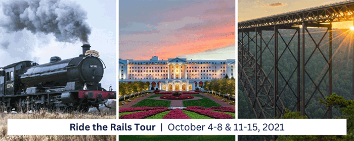 Ride the Rails Tour - Oct 4-8 & 11-15, 2021