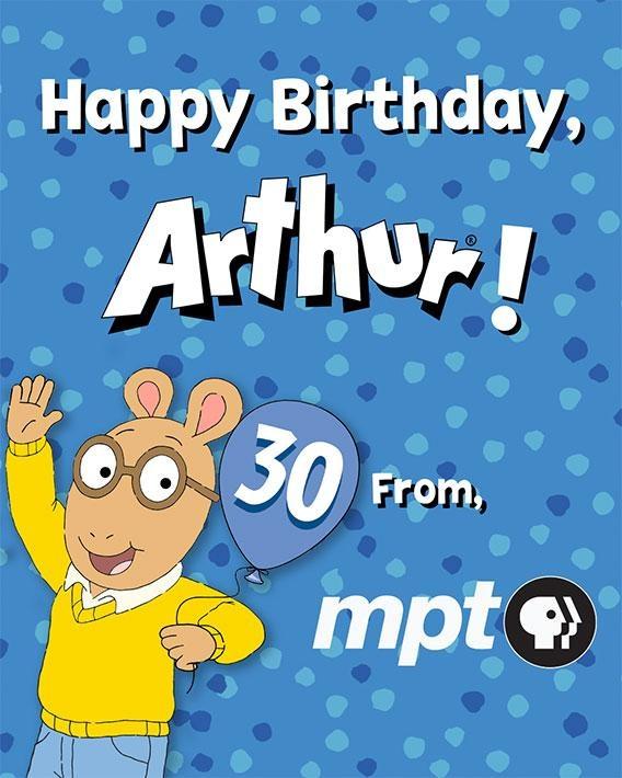 Arthur holding a 30th birthday balloon