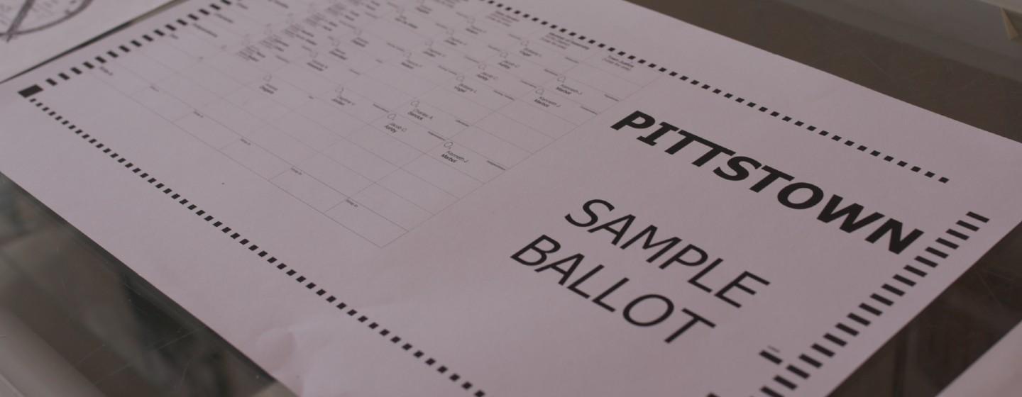 A sample ballot from the 2020 general election.