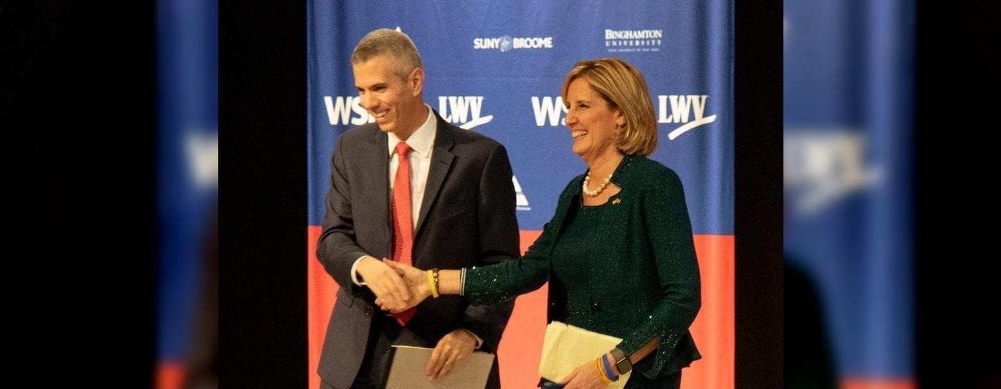 Rep. Anthony Brindisi and challenger Claudia Tenney