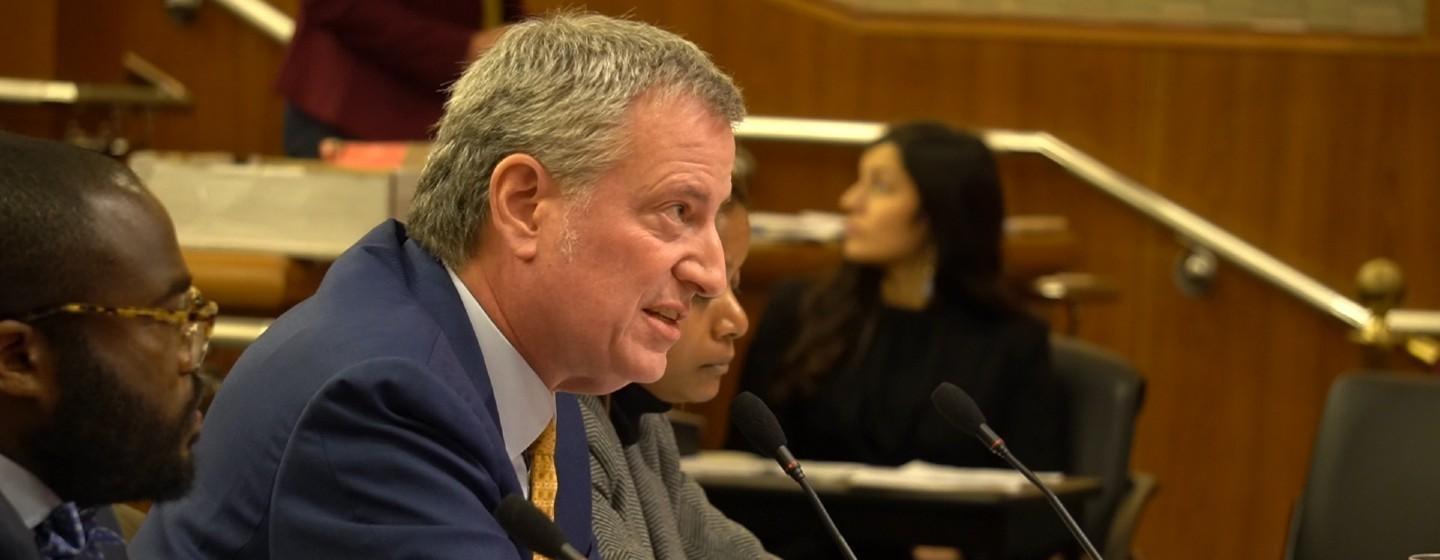 New York City Mayor Bill DeBlasio