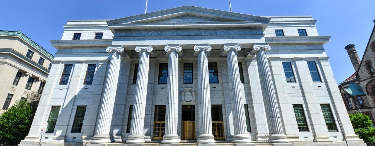 The facade of the New York Court of Appeals