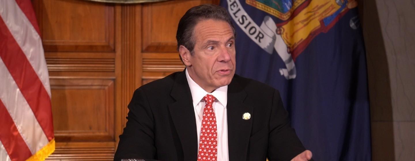 Gov. Andrew Cuomo Speaks to Reporters