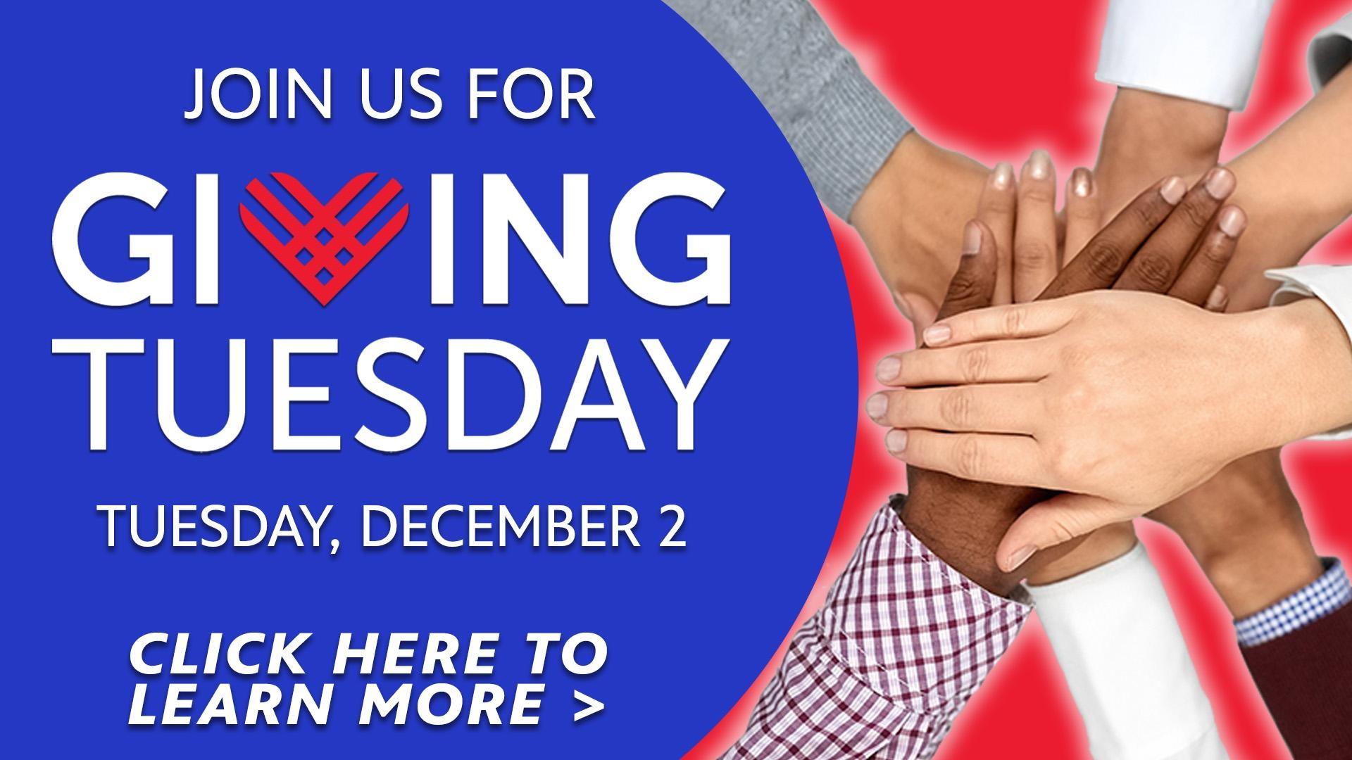 Join Us For Giving Tuesday