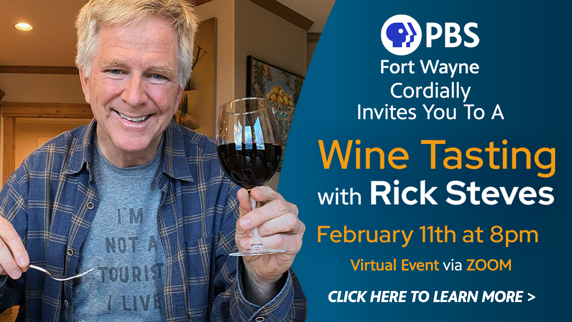 Wine Tasting with Rick Steves-Virtual Event