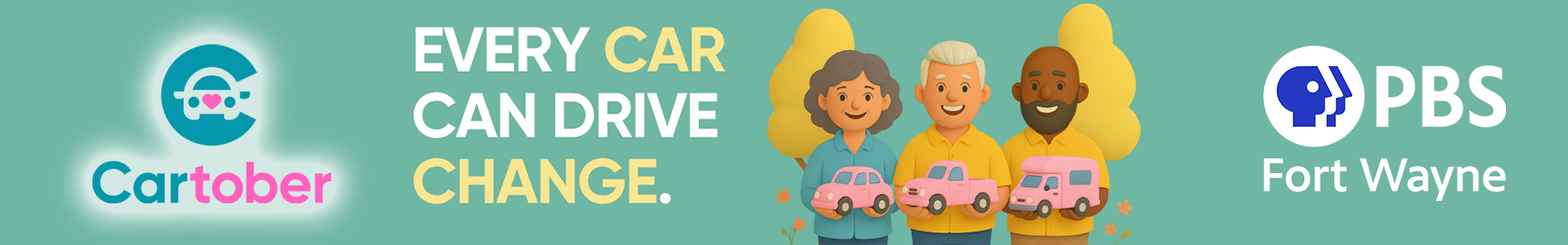 Every Car Can Drive Change This Cartober with PBS Fort Wayne.
