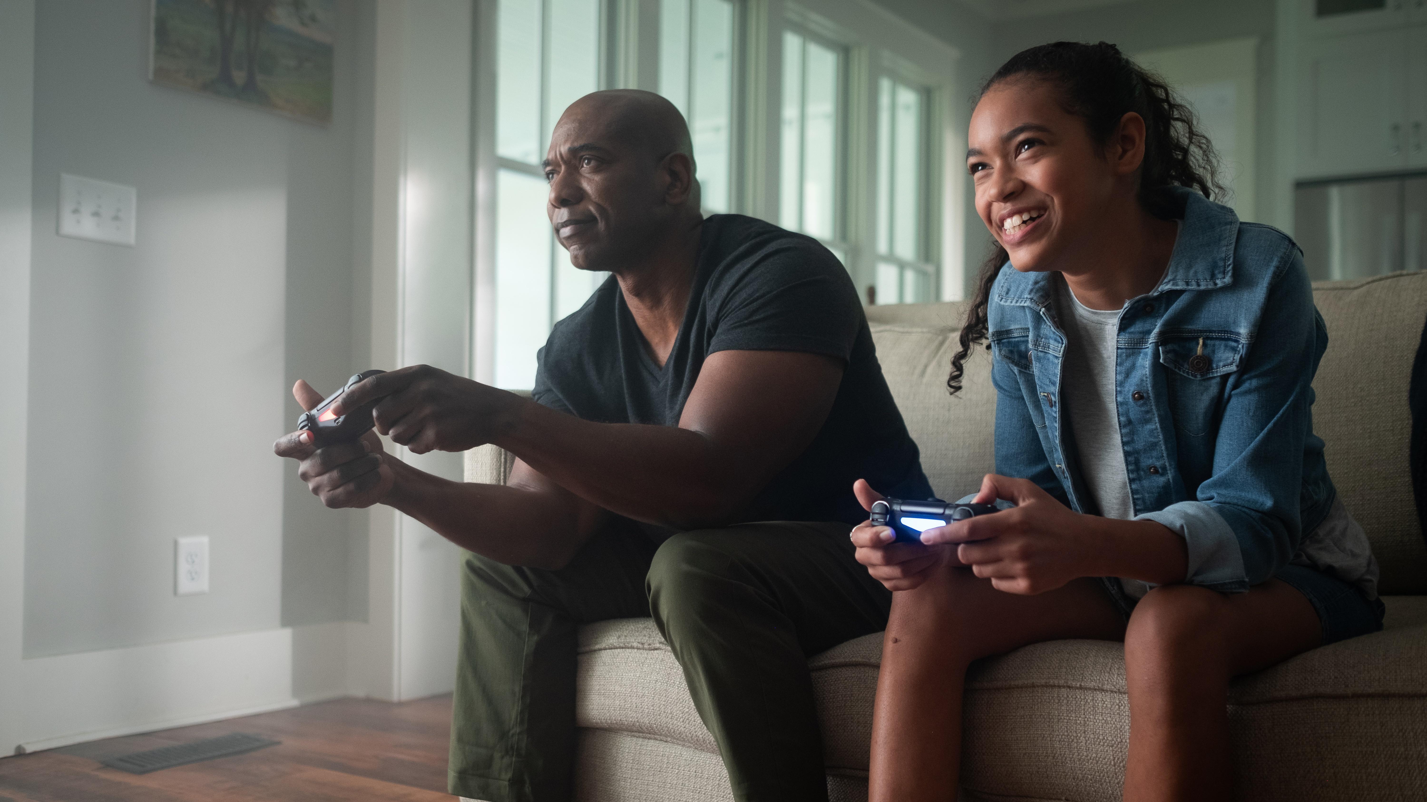 Father-Daughter Gamers