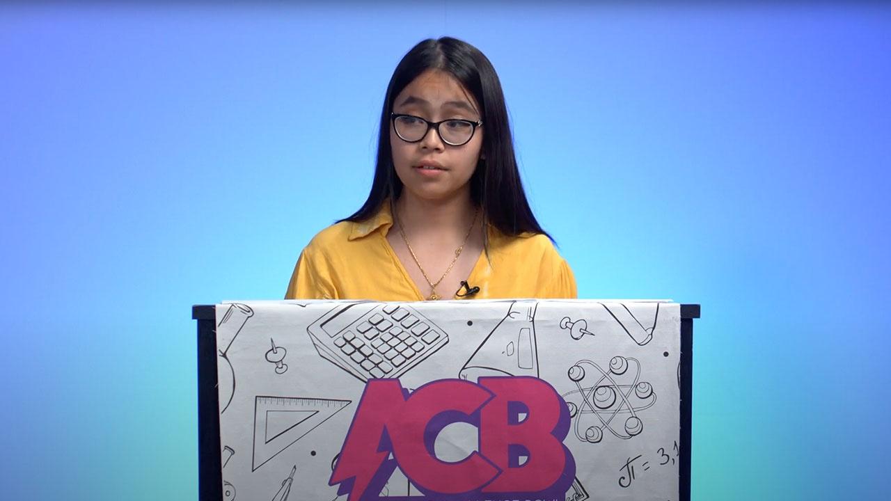  Academic Challenge Bowl student guest host on the set of the Academic Challenge Bowl in the PBS Guam studios