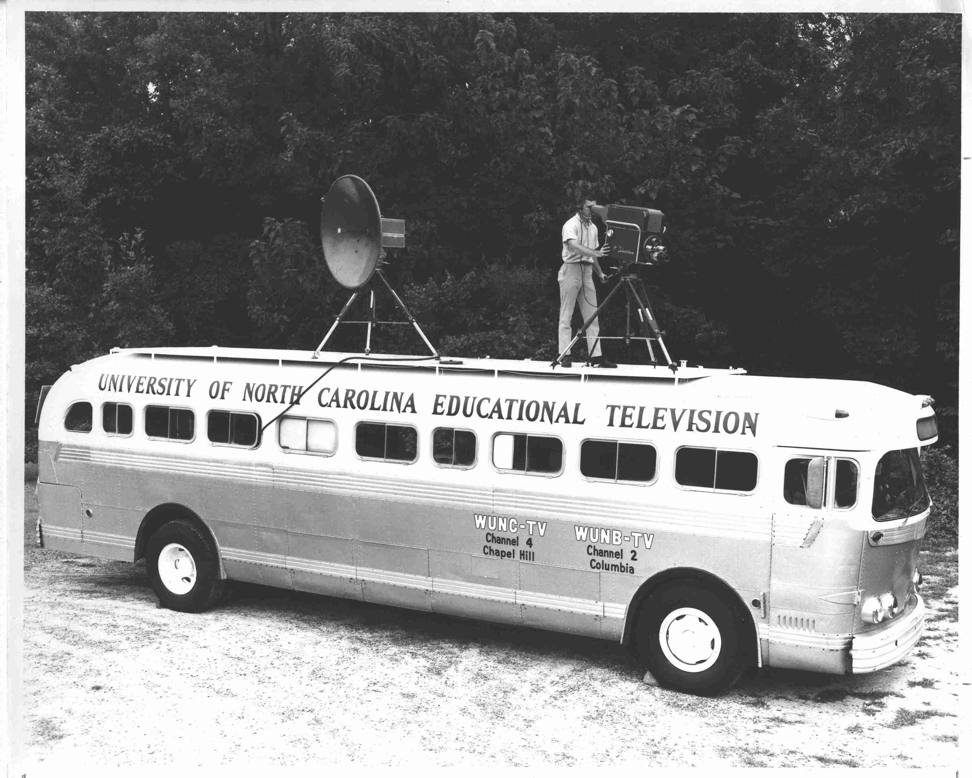 Retired intercity buses wound up at television stations as mobile production/control rooms for cameras in the 1960s.