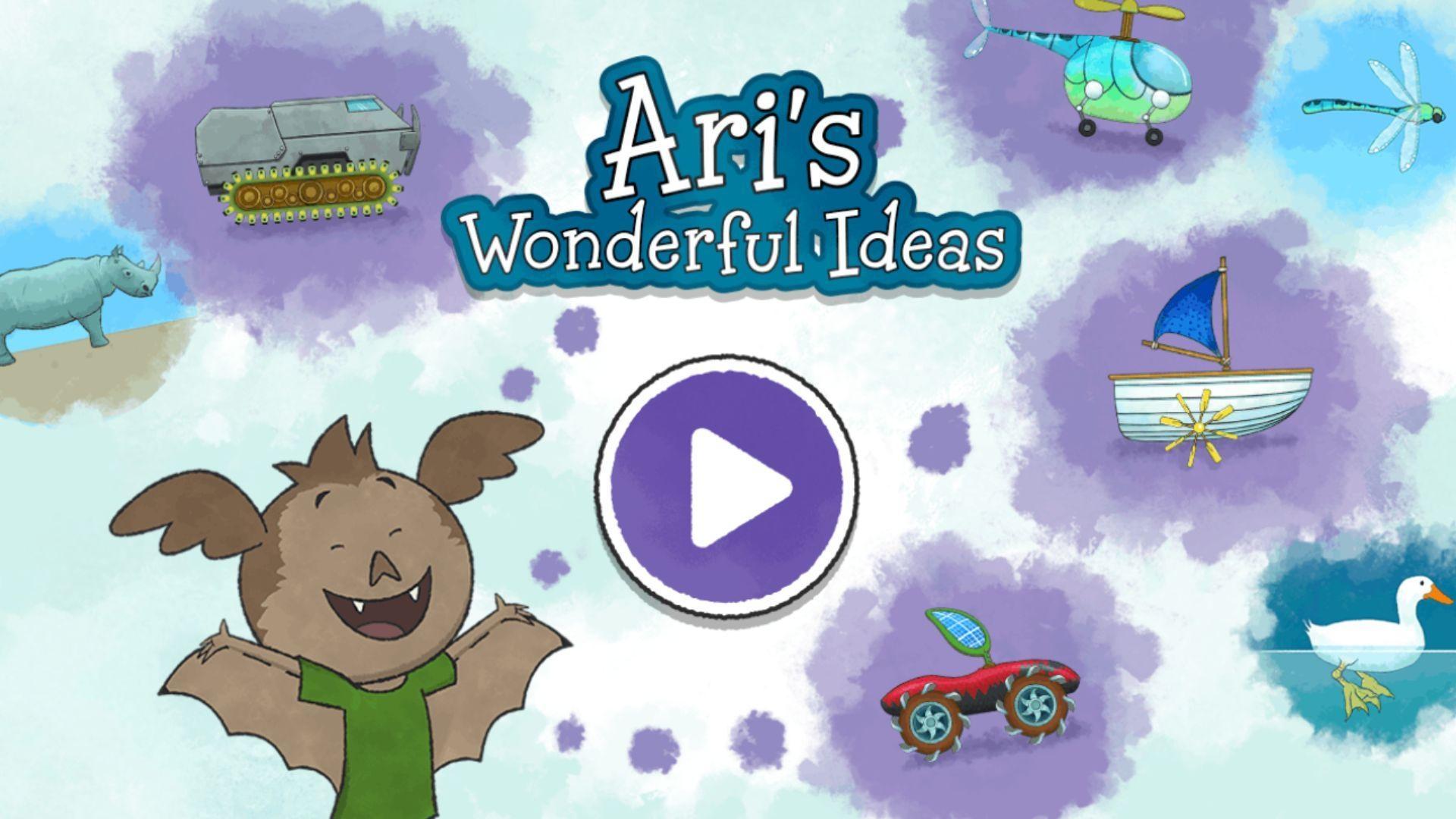 Ari's Wonderful Ideas start screen.