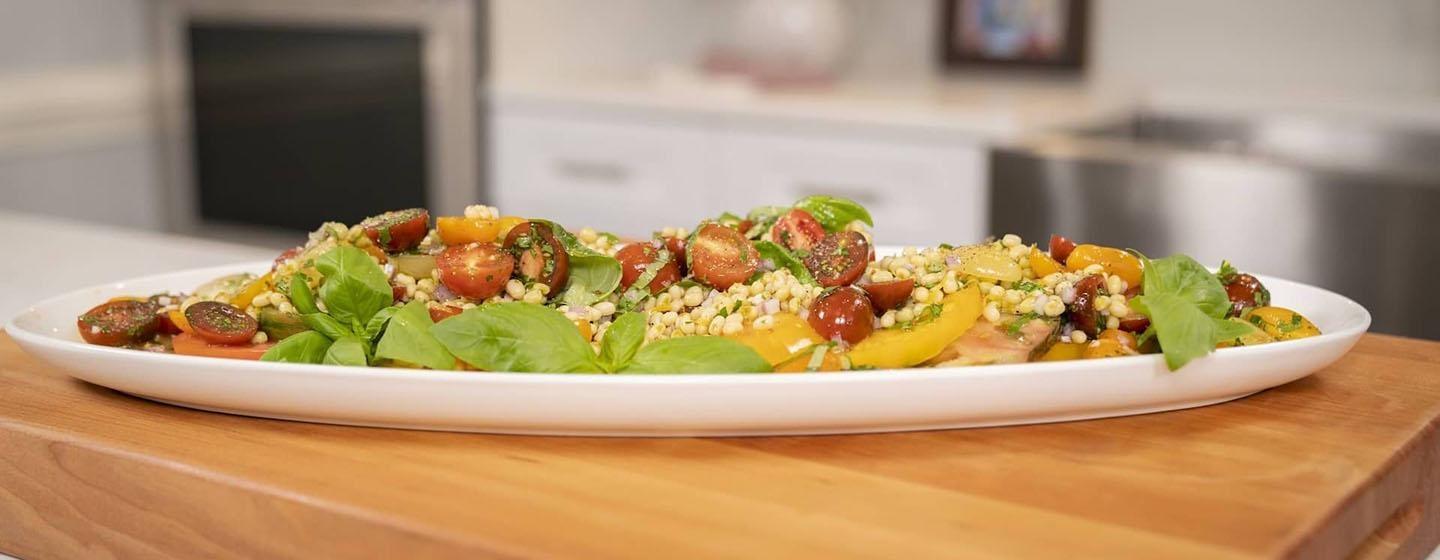 Plate with Tomato Salad 