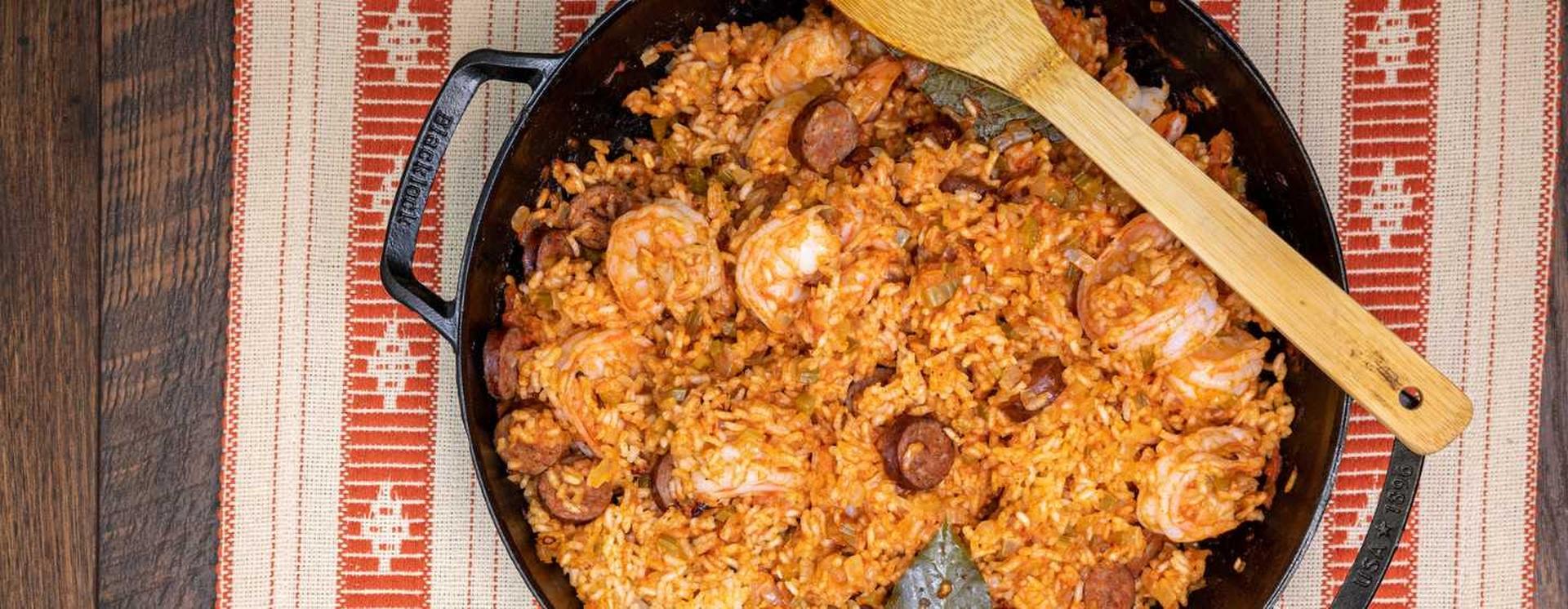 how to make red rice and sausage