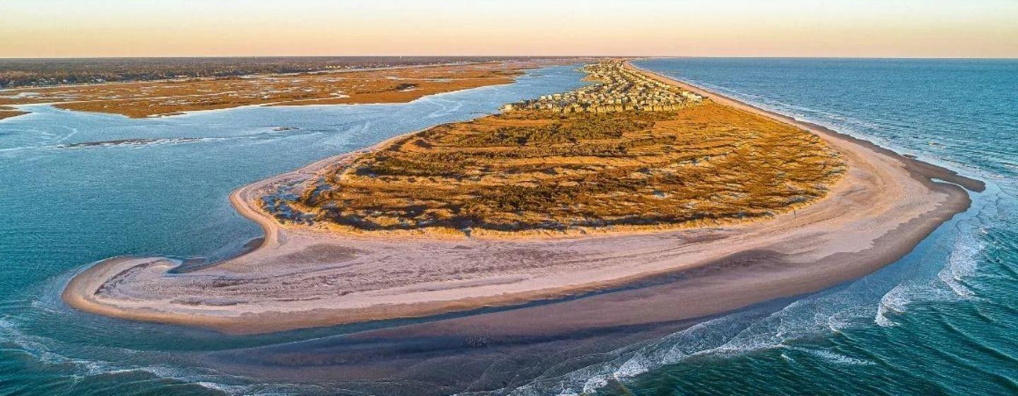 Topsail Island's South end.