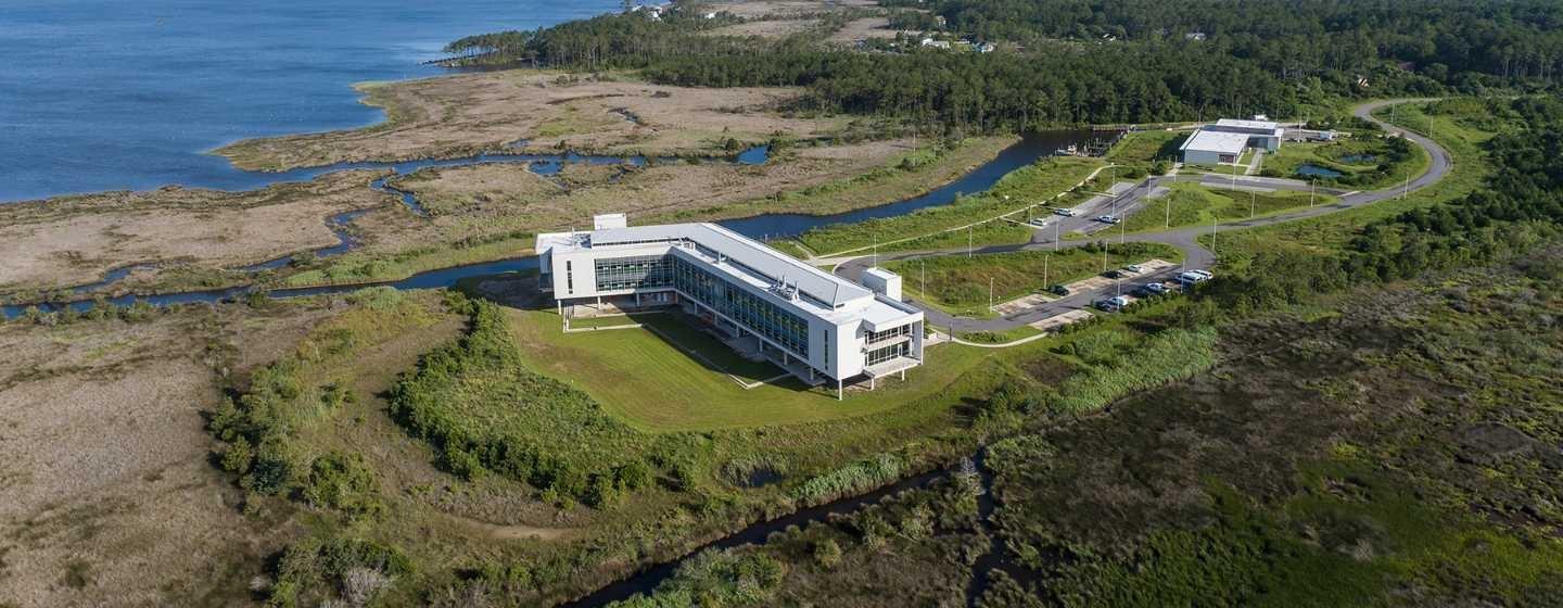 The Coastal Studies Institute on the coast of the Outer Banks.