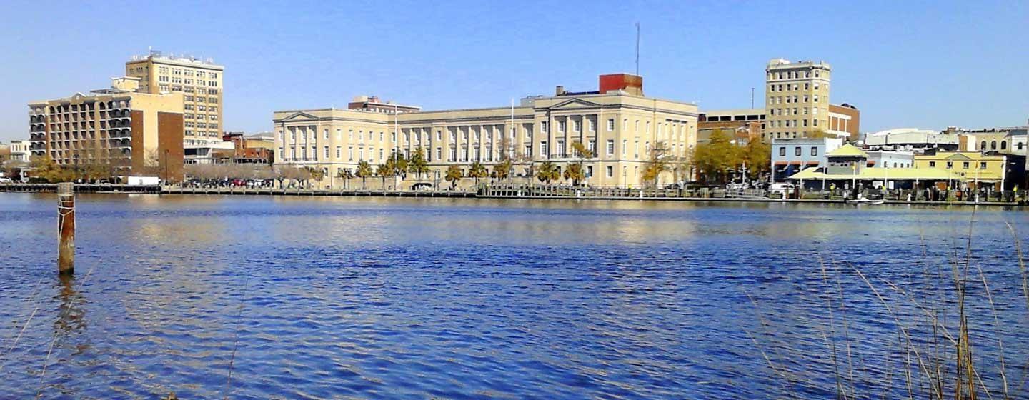 View of downtown Wilmington from the river