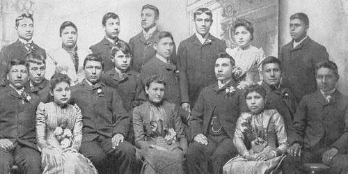 Group portrait, ca. 1890s, from the Carlisle Indian Industrial School