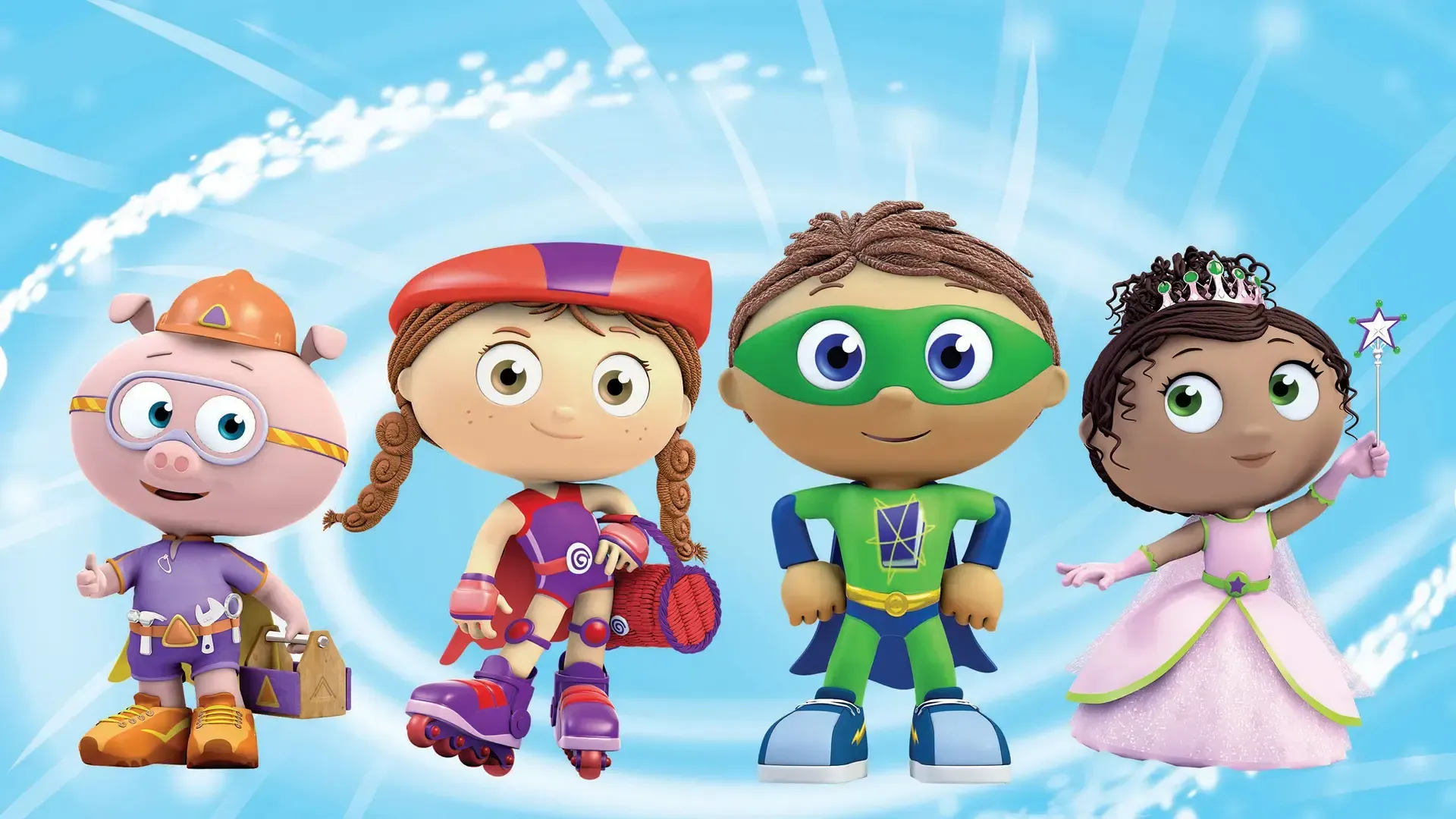 PBS KIDS' Super Why! characters.