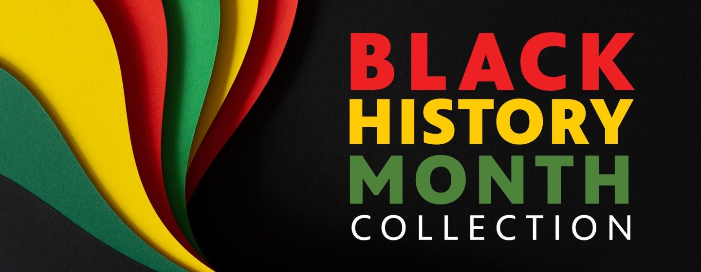Black History Month Collection in red, yellow and green.